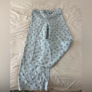 Zara Sky Blue Floral Patterned Jeans